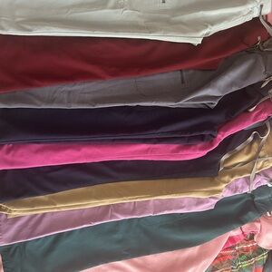 9 pairs of figs high waisted yola pants!!